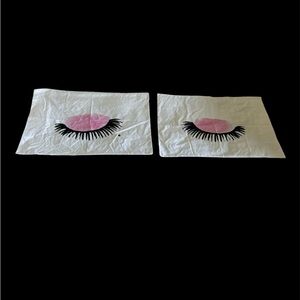 Pink Eyelash Makeup Pillowcases